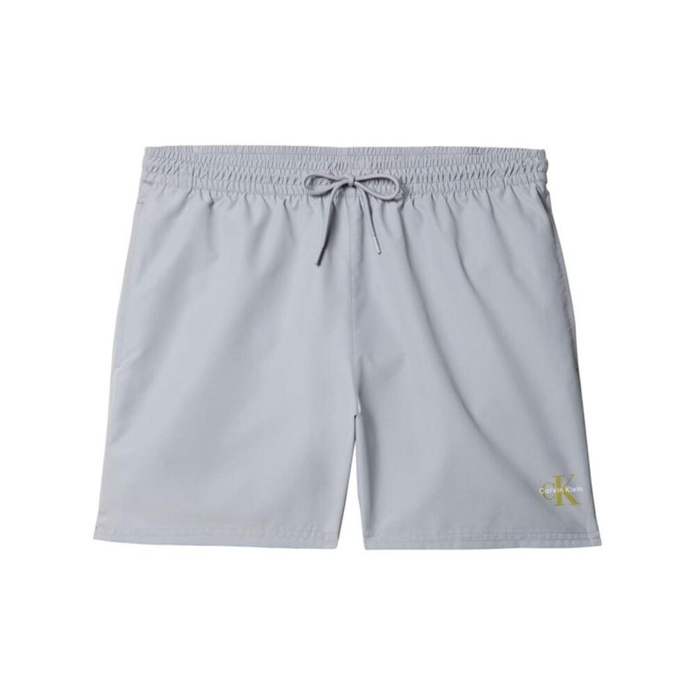 Calvin Klein Mens Logo Swim Shorts / Misty Grey